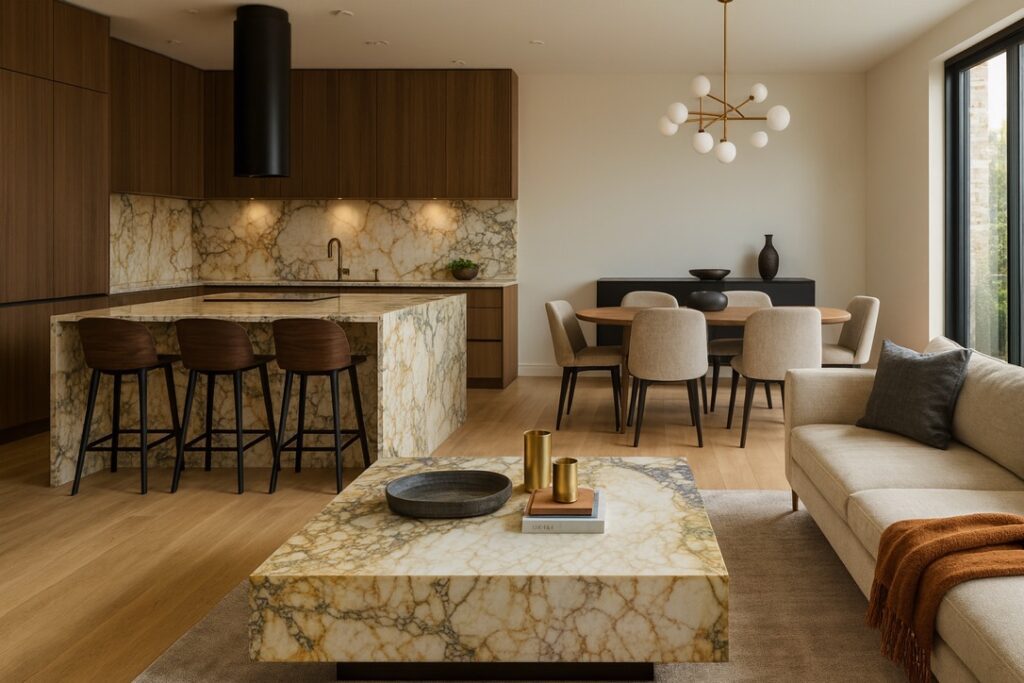 Calacatta Monet Marble table