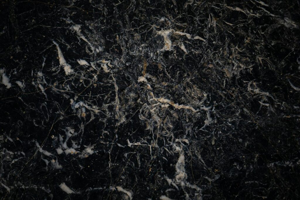 Black marble with white veining temporary reference for Nero Marquina